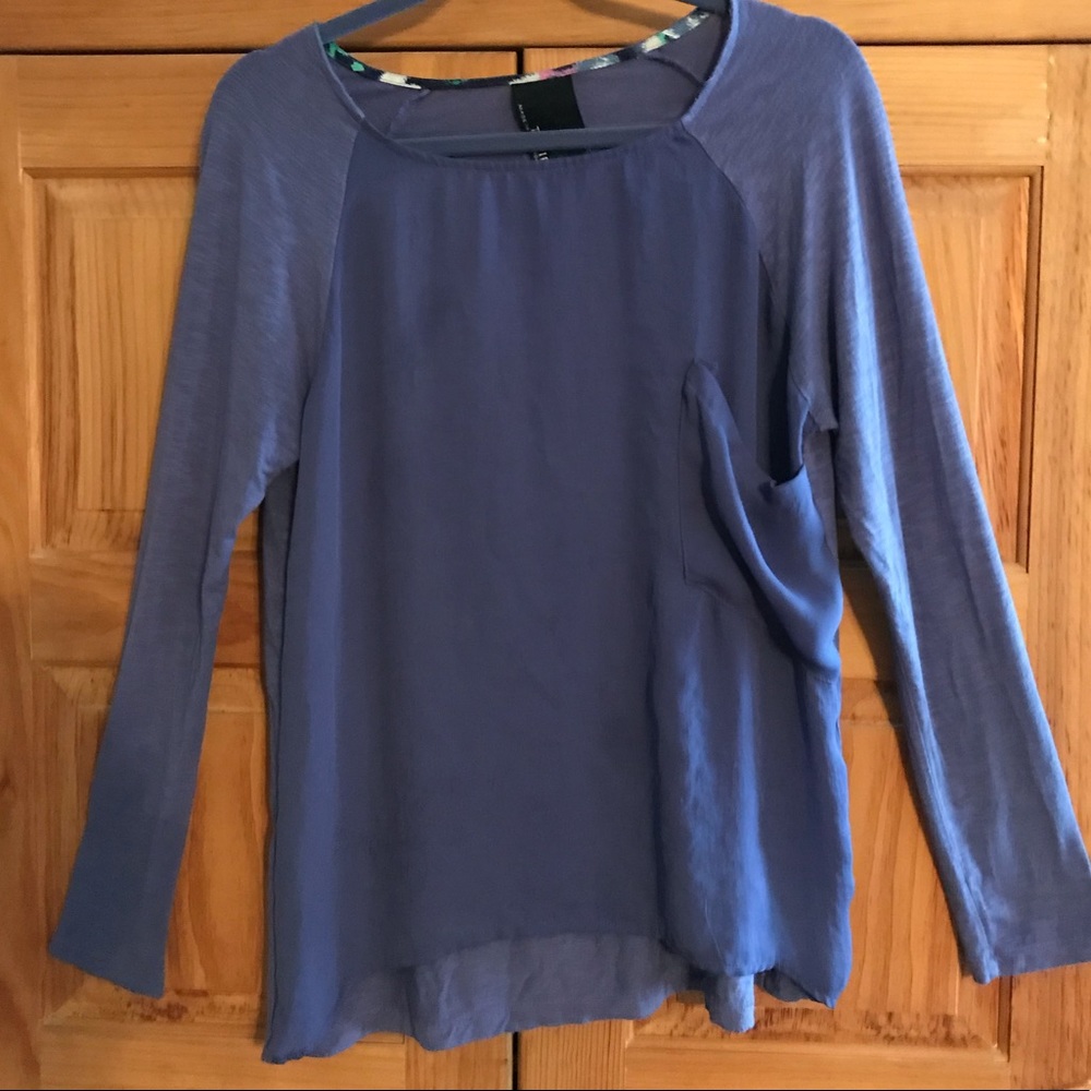 Anthropologie Dolan purple long sleeve shirt